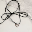 Heart Metal Strap Choker Heart-shaped Metal Necklace