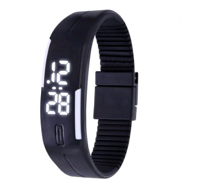 Waterproof LED Bracelet Watch Fashion Sports Watch White Light Touch Screen Electronic Student Watch