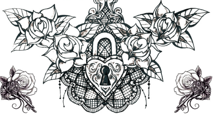 Supply new color tattoo stickers waterproof personality fashion chest stickers sternal stickers tattoo stickers tattoo