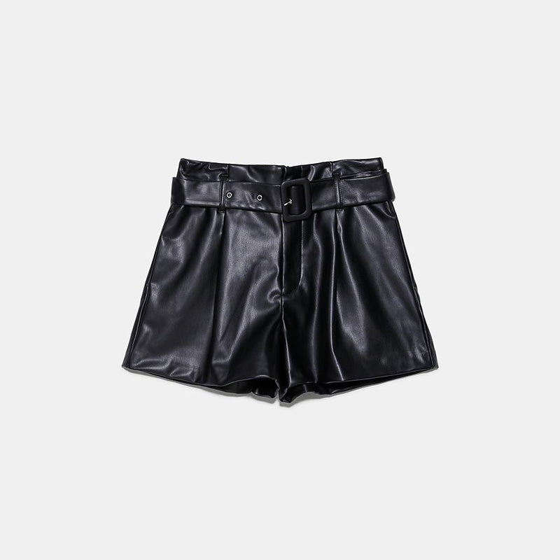 Alpscommerce Women's leather shorts