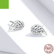 S925 Sterling Silver Wings Earrings Hypoallergenic