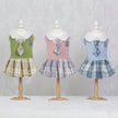 Pet Dog Cat Clothes Tartan Skirt