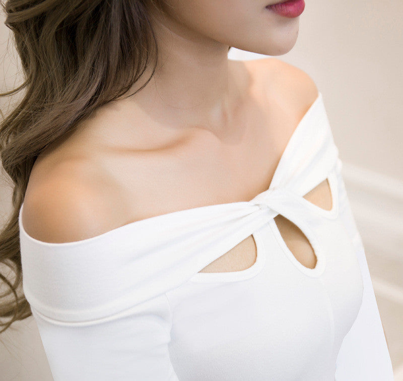 Cutout short sleeve t-shirt