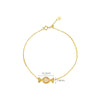 Candy plated 18k yellow gold bracelet