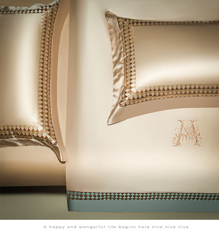 Home decor Precision Embroidery Bedding Four-piece Set