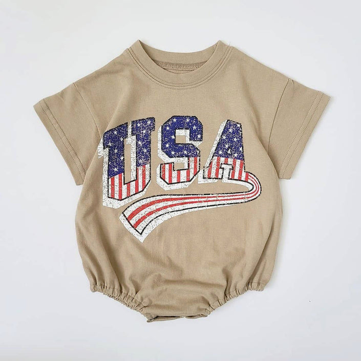 Newborn Summer Jumpsuit Printed Summer