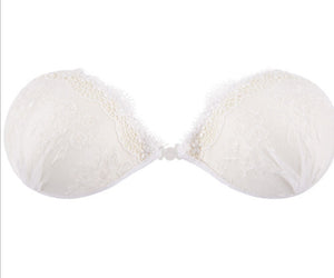 Lace invisible bra gathered breathable invisible bra silicone chest underwear wholesale