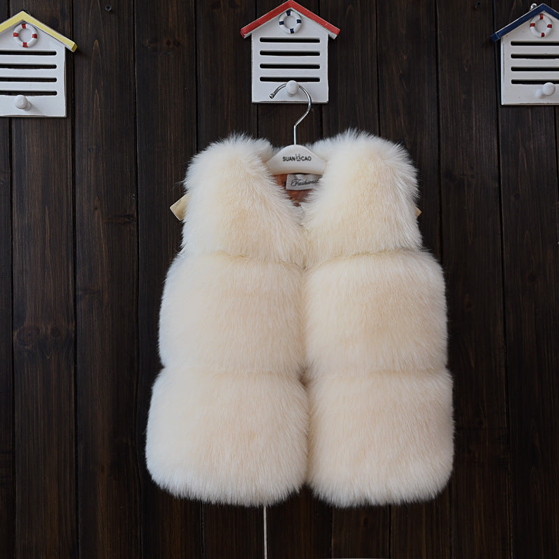 Fur Vest Short Thickened Cotton-padded Coat
