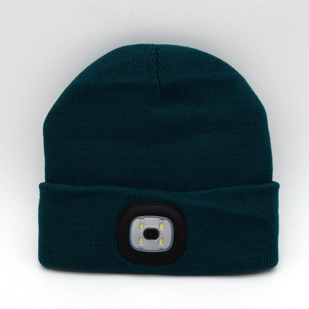 LED Knit Hat Button Cell Type Knitted Hat