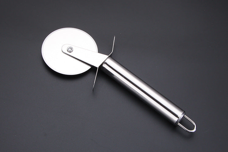 Stainless steel single wheel pizza cutter