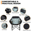 Oversized Heated Camping Chair, Patio Lounge Chairs With 3 Heat Levels, Portable Folding Heated Chair Round Moon Saucer Folding Lawn Chair Outdoor Chair For Camping, Lounge Patio