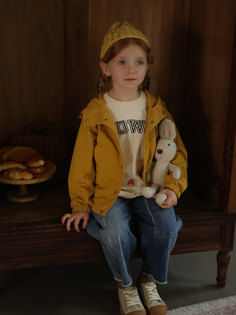 Kindergarten Baby DuPont Three Prevention Hooded Windbreaker Coat