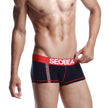 Dark Blue Cotton Men's Underwear Reflective Stripe