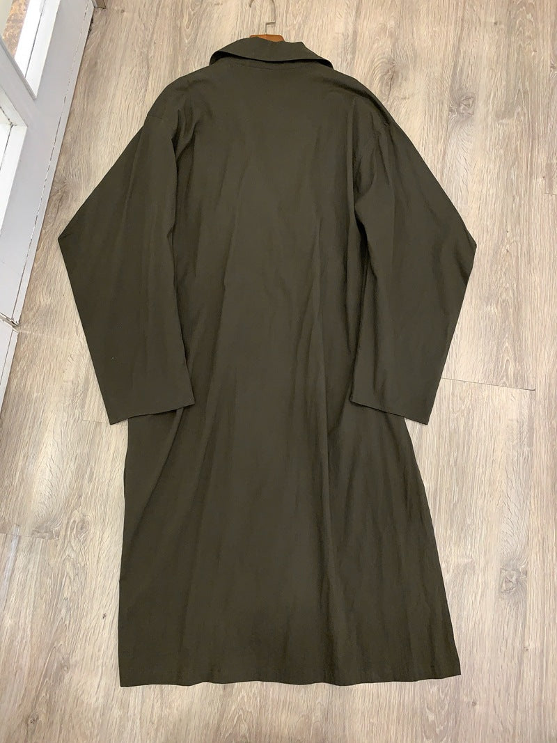 Lapel trench coat