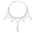 2025 New High End Design Full Diamond Water Diamond Necklace