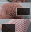 Korean Style Knitted Earmuffs Straw Hat Women