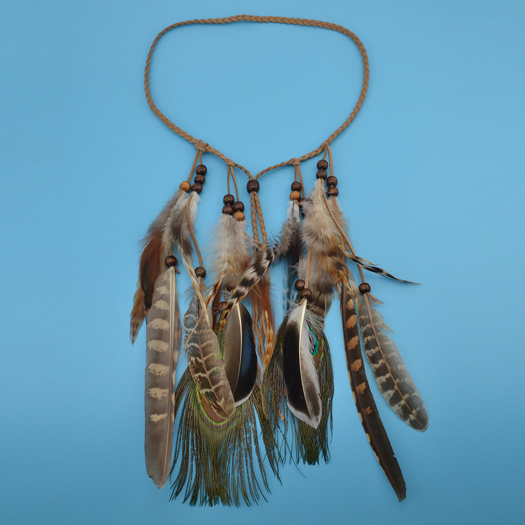 Peacock feather headband popular hair band