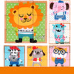 High-grade Six-face Picture Wooden Jigsaw 3D Puzzle Toys Children's Early Educational Toy Cube Jigsaw Puzzle Baby Kids Gifts