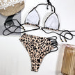 Leopard print swimsuit swimsuit bikini