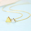 Mid-ancient Classic Style Necklace S925 Silver Pendant Triangle Elegant Graceful Jewelry