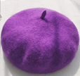 Beret women's autumn and winter warm solid color buds  hat tide