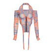 Popular niche print T-shirt women tops