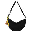 Nylon  Women's Saddle All-matching Crossbody Dumpling Bag