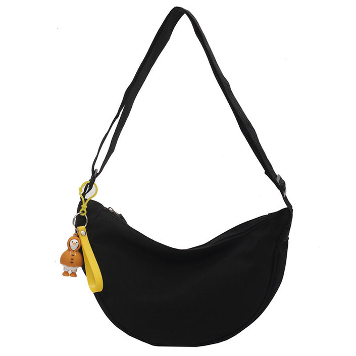 Nylon  Women's Saddle All-matching Crossbody Dumpling Bag