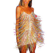 Women's Fashion Tassel Short Dress