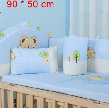 Five-piece cotton baby bedding 5 pcs set sheet blanket and more