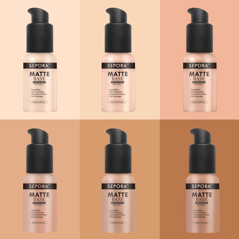Waterproof Makeup Matte Liquid Foundation Oil Foundation Cream