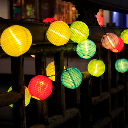 LED Solar Lantern Outdoor Garden Courtyard Decoration Colored String Lights