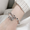 925 Sterling Silver Vintage Bracelet Women's Ins Chic Pony Coin Bracelet