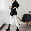 High-end nightgown water ripple double-sided cashmere coat women lace wool