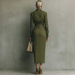 New Slim-fit Long-sleeved Dress For Women