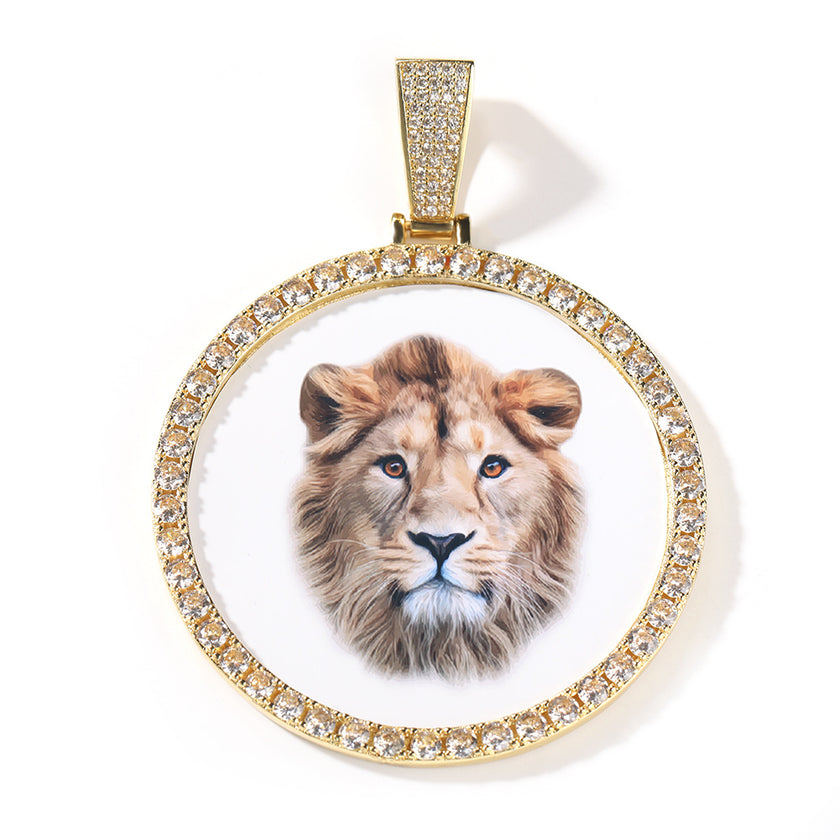 Women's DIY Commemorative Photo Necklace