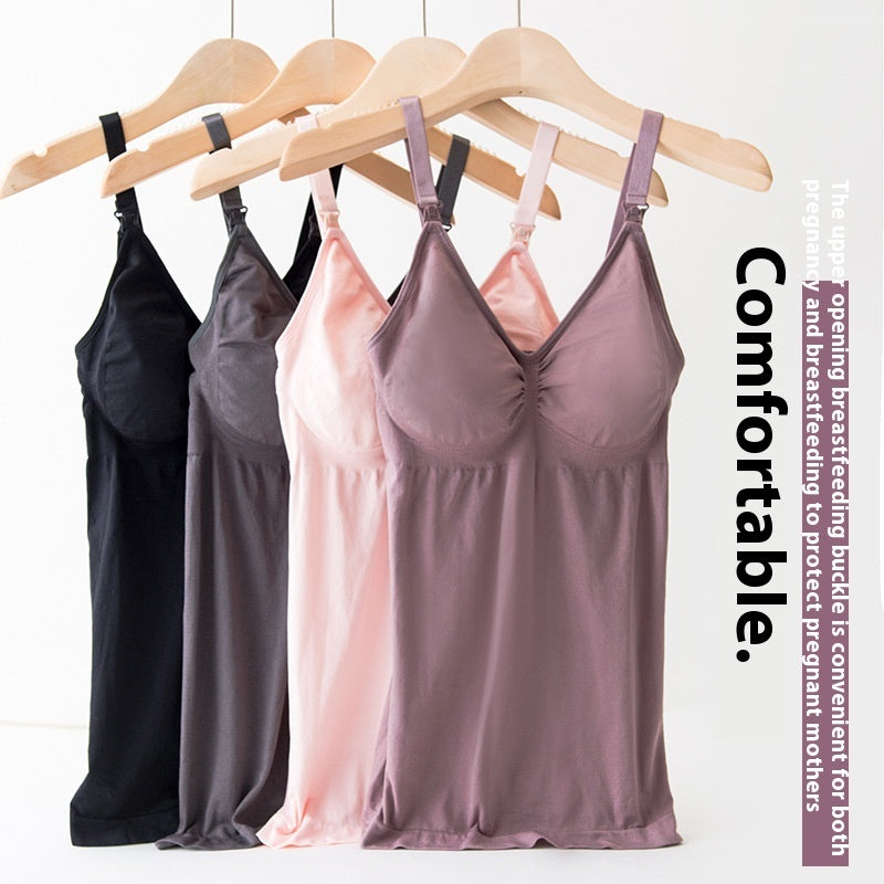Nursing Bra Underwear Postpartum Belly Shaping Sling Nursing Vest