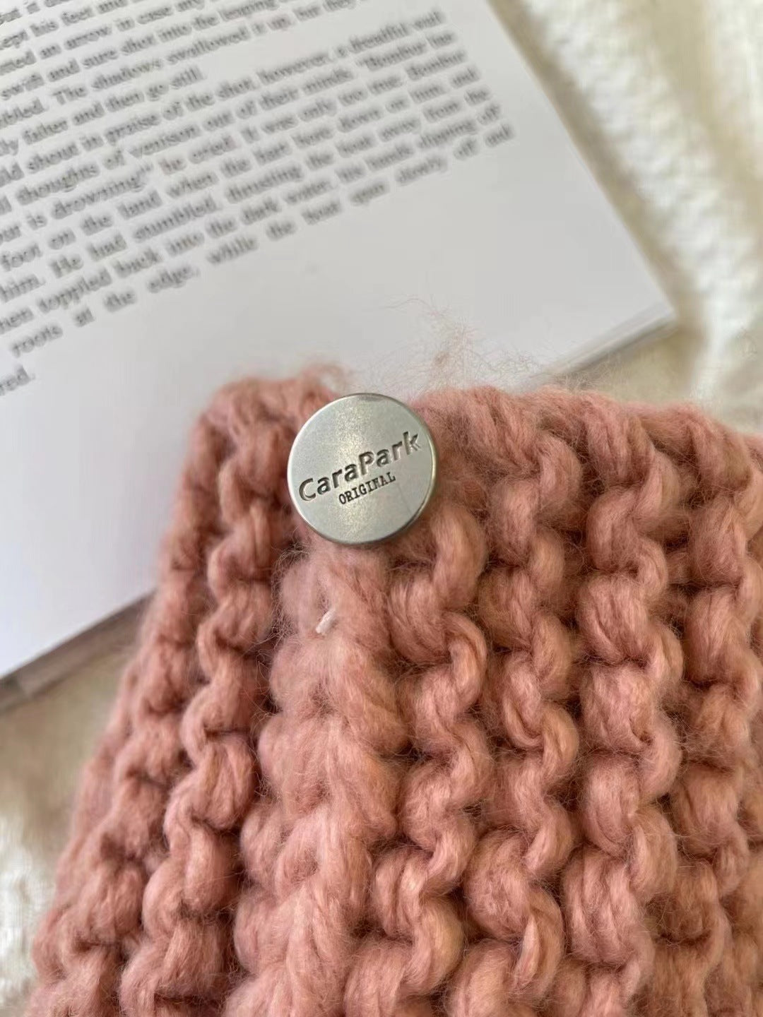 Cute Tethered Color Contrast Knit Hat