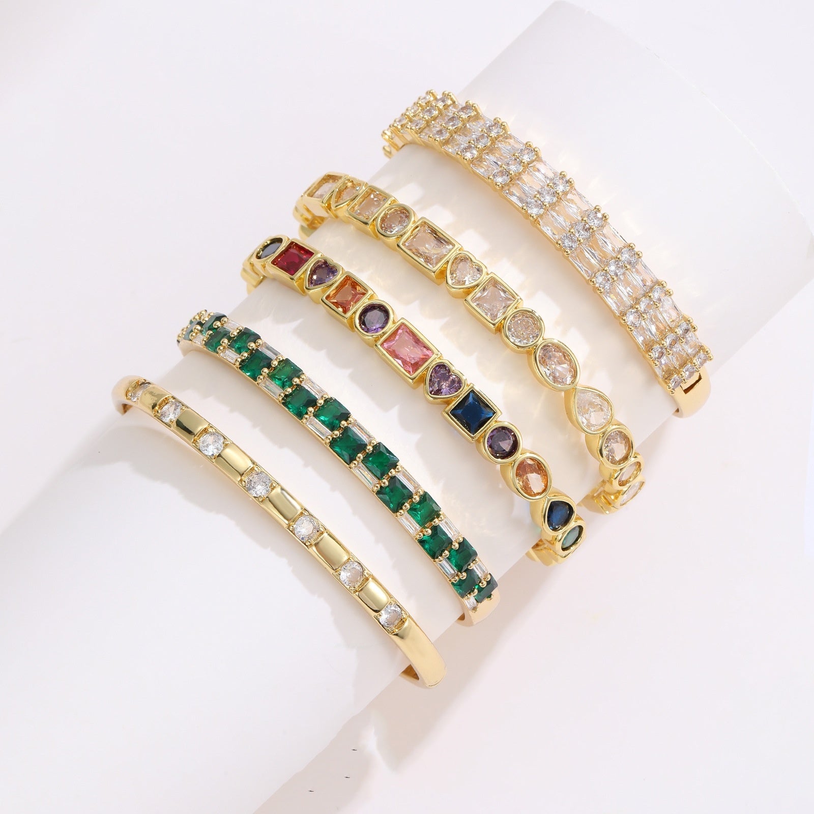 Retro Color Zirconium Ladies' Bracelet