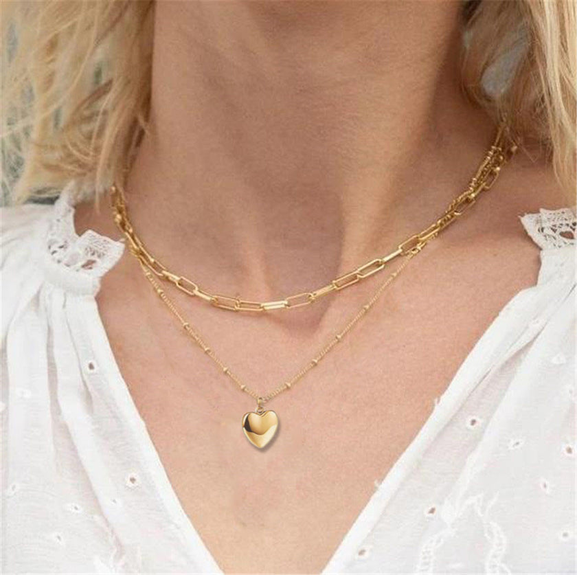 Multilayer Trend Elegant Jewelry Long Snake Chain Crystal