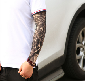 Huation New Fashion Tattoo  Arm Warmer Unisex UV Protection Outdoor Temporary Fake Tattoo Arm  Warmer Sleeve Mangas