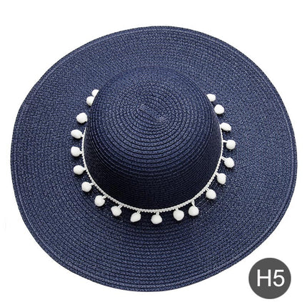 Fashion Personalized Custom Embroidery Beach Hat Your Name Text Logo Women Sun Hat Palm Straw Hat