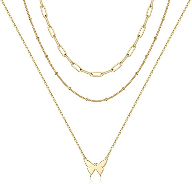 Men's Retro Fashion Stacked Necklace