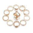 fashion ring set 12-piece ring set diamond ring ring joint ring female ring