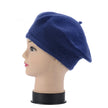 Beret women's autumn and winter warm solid color buds  hat tide