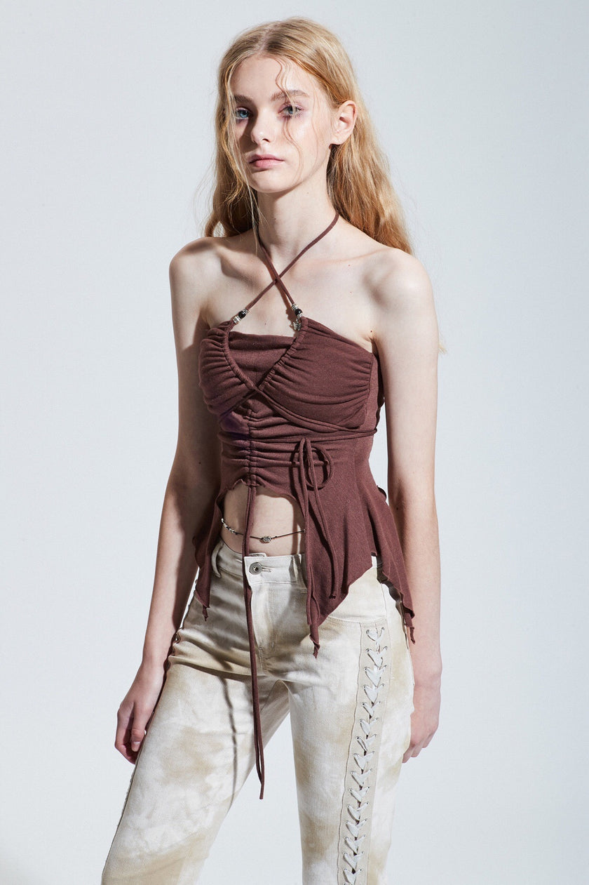 European And American Super Spice Strap Top
