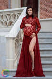 Mopping Long Skirt Photography Jumpsuit And Chiffon Long Skirt