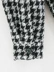 Women's houndstooth coat coat