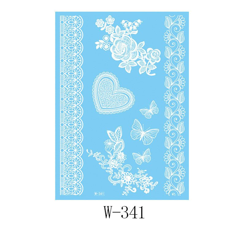 Lace tattoo stickers