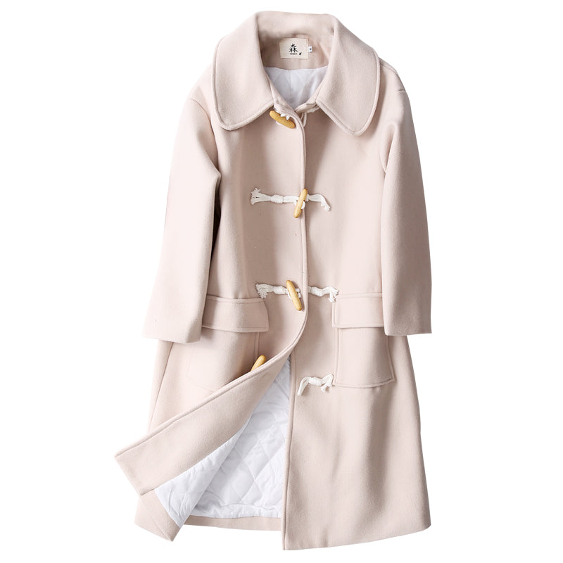 Forest woolen coat